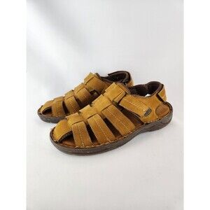 Propet Men's Joseph Leather Fisherman Walking Sandal Shoe MSO003L ~ SZ 8 W‎ Wide